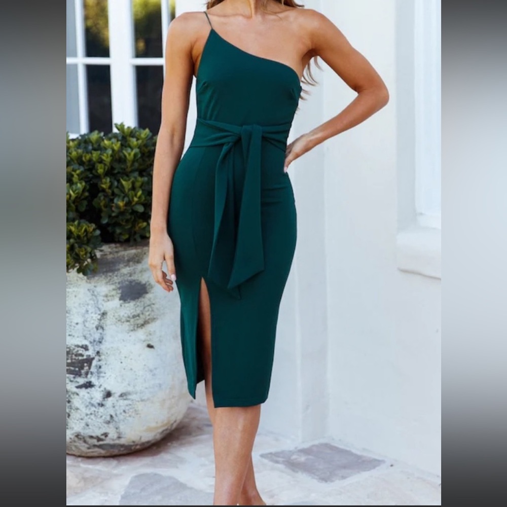 Hello Molly Green Cocktail Dress